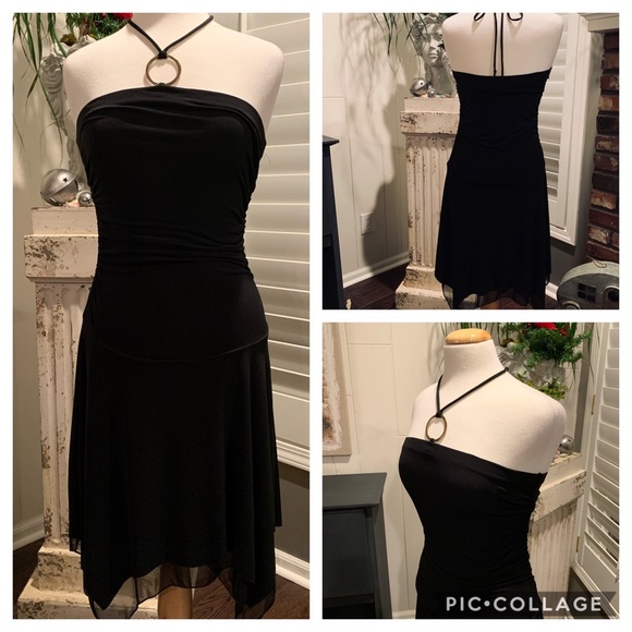 OXOXO Dresses & Skirts - Strapless black Sexy Cocktail dress very stretchy